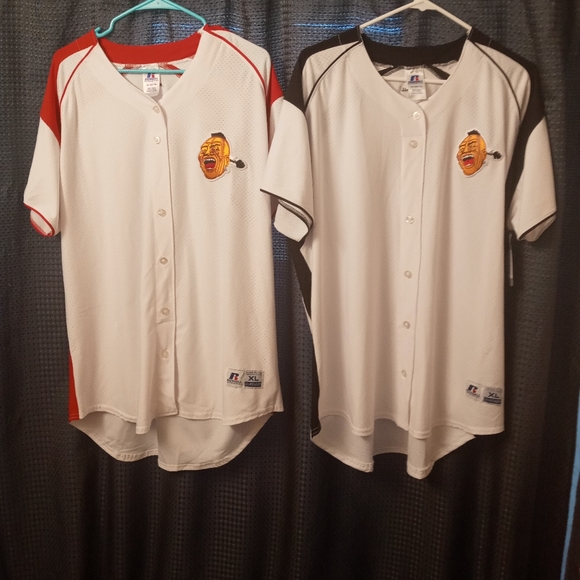 Russell Athletic Tops - 2 xl Russell Athletics Braves baseball jerseys